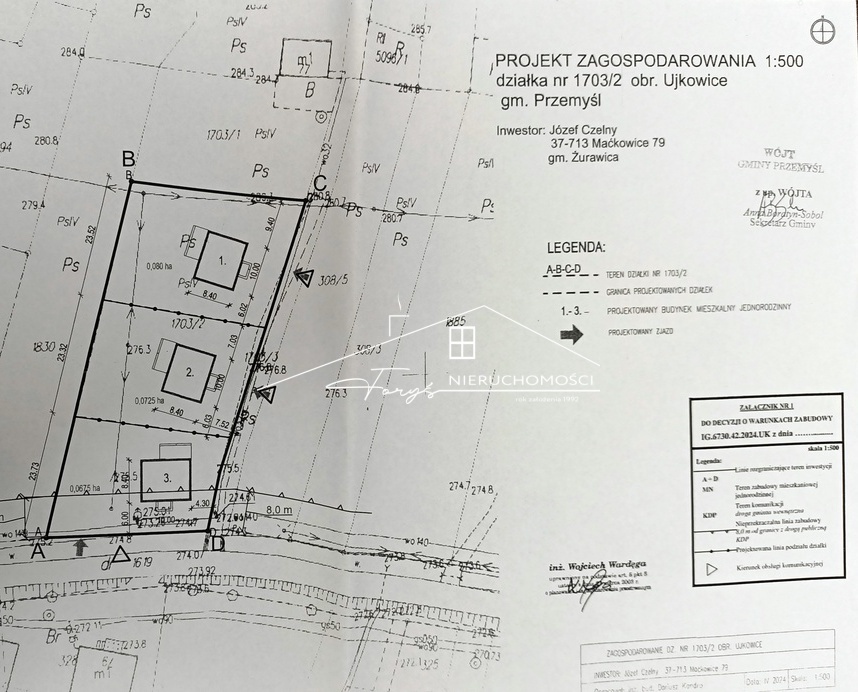 Działki budowlane w Ujkowicach. Podkarpackie. Ujkowice. Sprzedaż działek