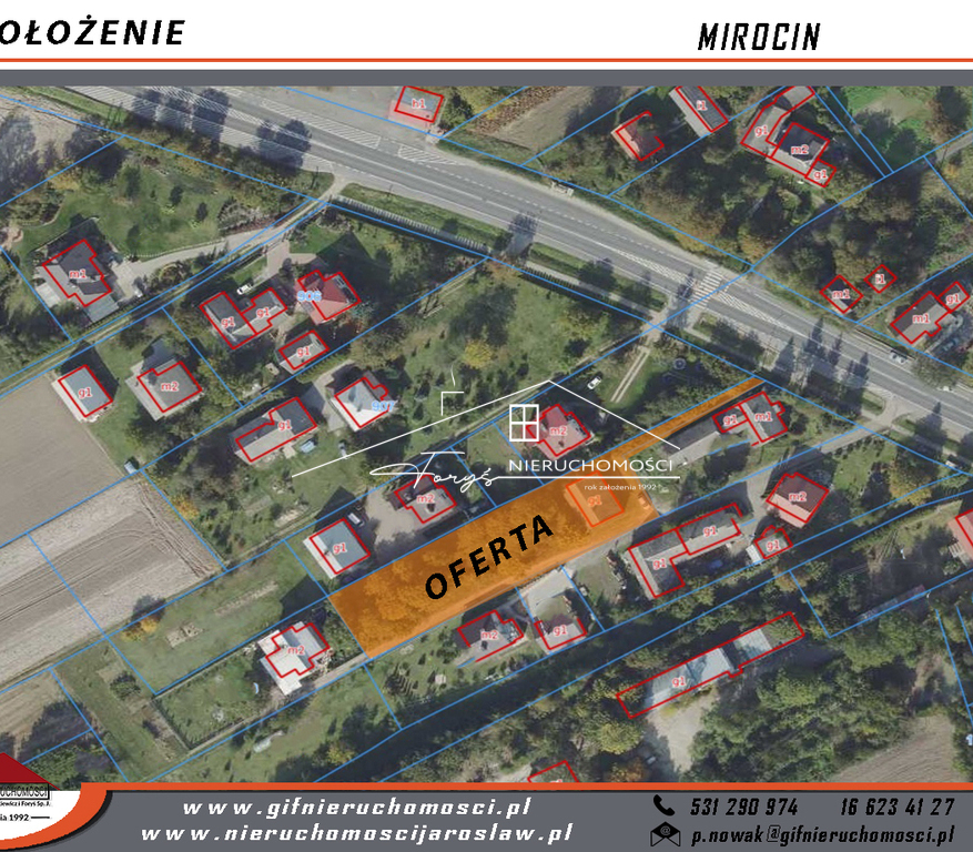 Podkarpackie. Mirocin. Sprzedaż działek