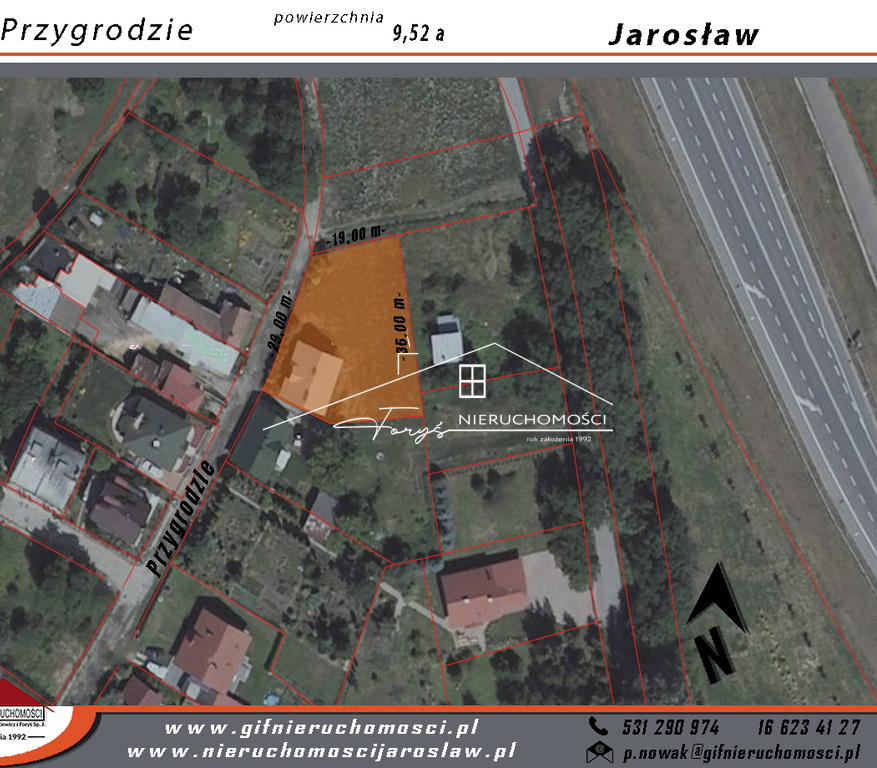 Dom jednorodzinny w stanie surowym zamkniętym na sprzedaż  Jarosław, ul. Przygrodzie, działka 9,56a