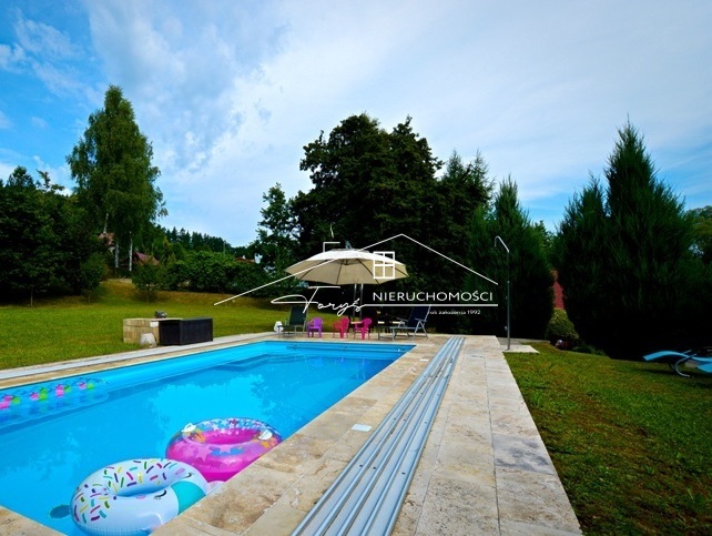 Olszany  letniskowy dom z basenem i dużą działką w malowniczej Dolinie Sanu