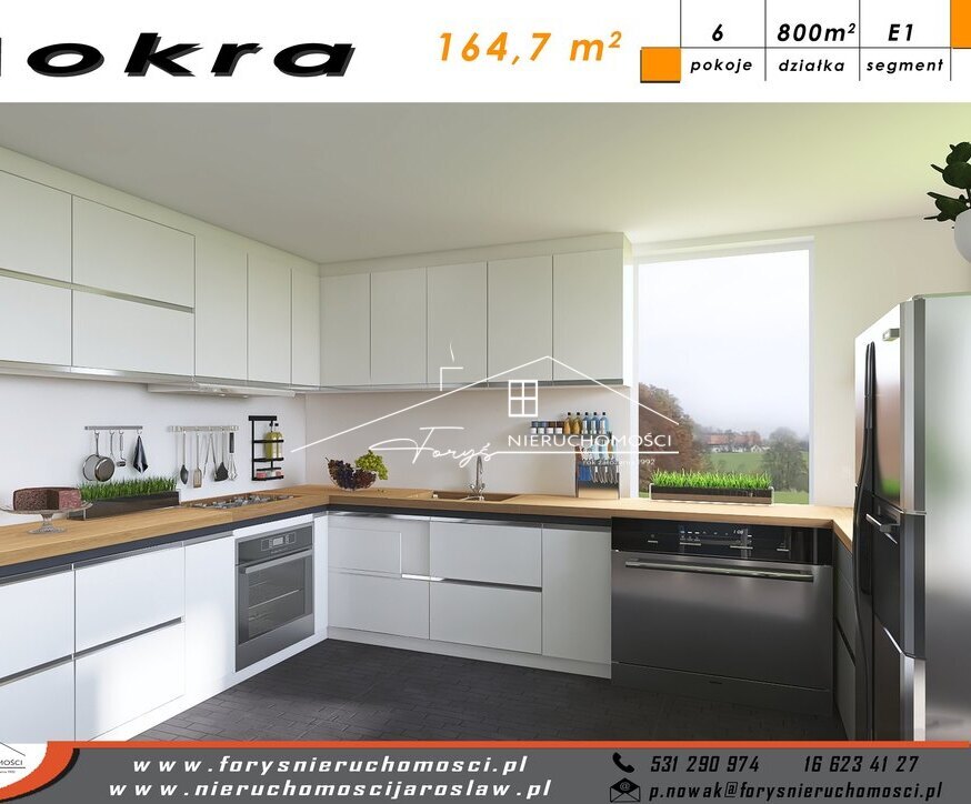 Nowoczesne domy w zabudowie bliźniaczej na sprzedaż  Mokra, 164m, 2-stanowiskowy garaż