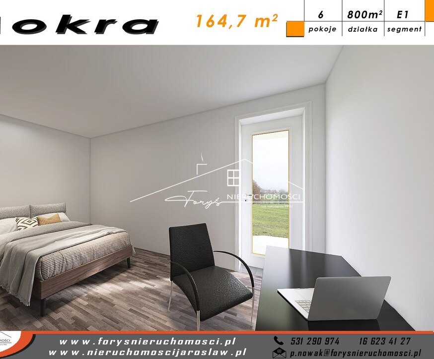 Nowoczesne domy w zabudowie bliźniaczej na sprzedaż  Mokra, 164m, 2-stanowiskowy garaż