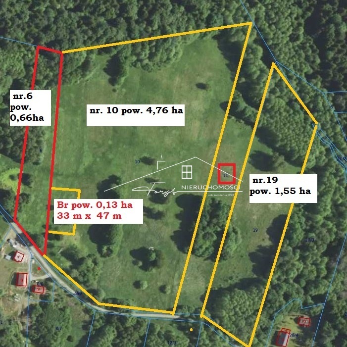 Unikalna działka 7,07 ha w sercu Podkarpacia  Pietrusza Wola, idealna pod agroturystykę i rekreację