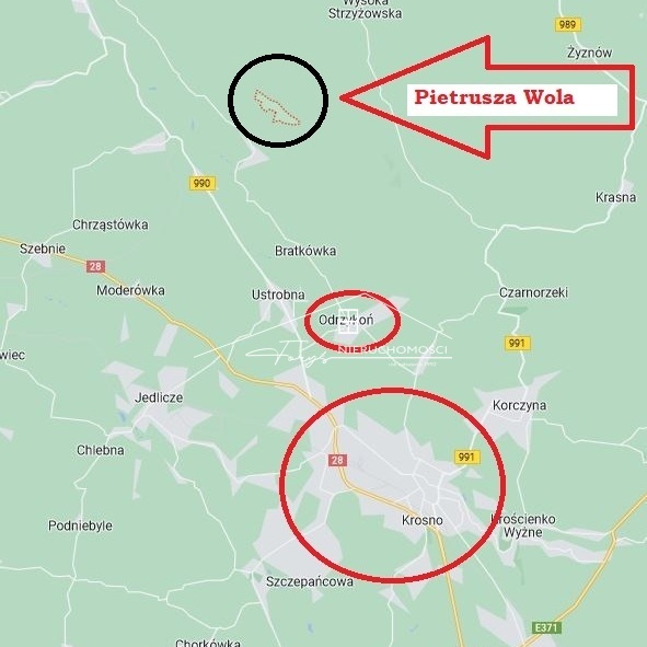Unikalna działka 7,07 ha w sercu Podkarpacia  Pietrusza Wola, idealna pod agroturystykę i rekreację