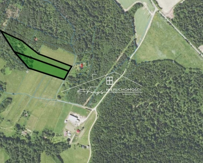 Na sprzedaż duża działka 2,57 ha z warunkami zabudowy  Borownica, pod lasem