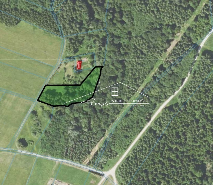 Atrakcyjna działka 46 arów pod lasem  Borownica, gm. Bircza, z warunkami zabudowy