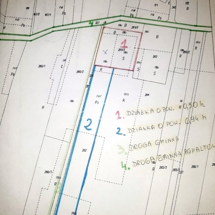 Działka budowlana 50 arów w Kniażycach  malownicza okolica z WZ-tką i dojazdem