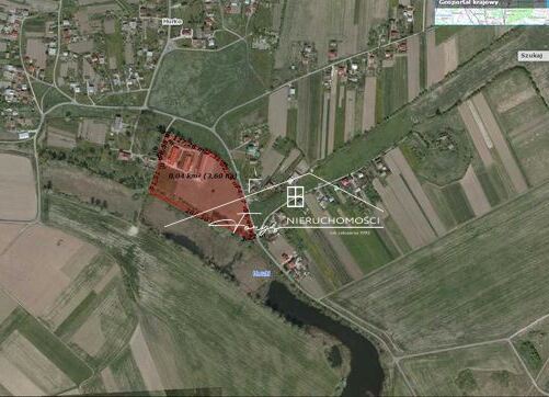 Działka 3,56 ha z zabudowaniami na sprzedaż  Hurko, gm. Medyka, teren inwestycyjny z potencjałem agroturystycznym