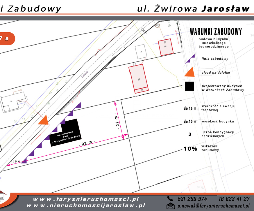 Działka 19,87a z WZ na sprzedaż  ul. Żwirowa, Jarosław