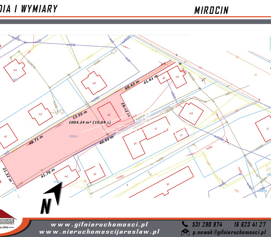 Działka 19ar z budynkiem gospodarczym na sprzedaż  Mirocin