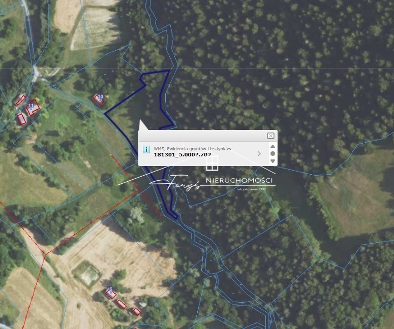 Działka 50 arów z warunkami zabudowy  Huta Brzuska, gmina Bircza