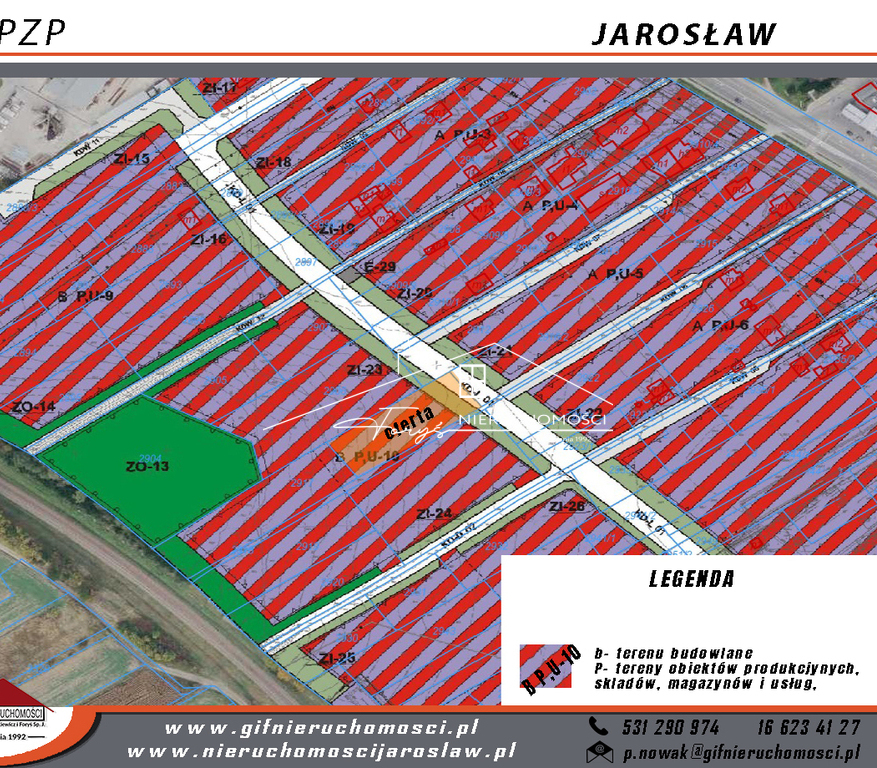 Działka przemysłowa 23,2a na sprzedaż  Jarosław, ul. 3 Maja