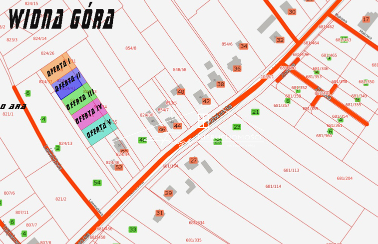 Widna Góra  działka 37,96ar na sprzedaż z możliwością podziału
