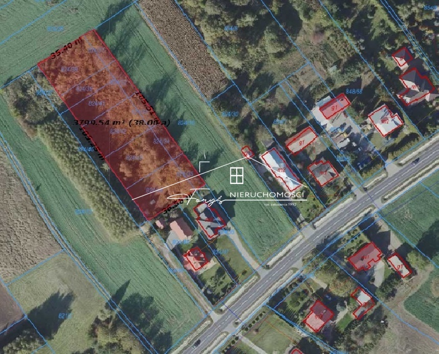 Widna Góra  działka 37,96ar na sprzedaż z możliwością podziału