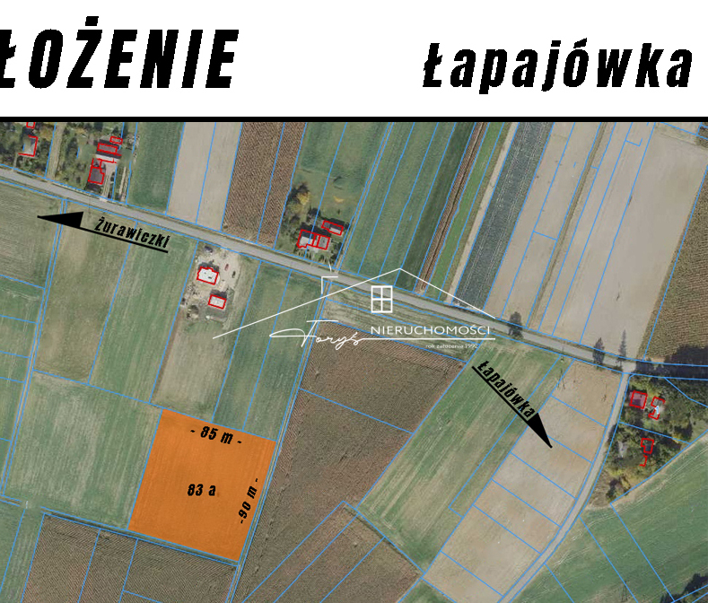 Na sprzedaż działka 83 a w Żurawiczkach  słoneczne wzgórze, możliwość podziału