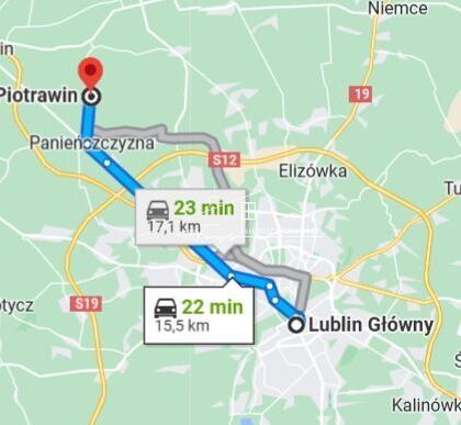 Działka 2600m pod zabudowę zagrodową  Piotrawin 1, 17km od Lublina