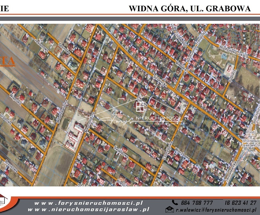 Widokowa działka 21,38 a z rozpoczętą budową domu  Widna Góra, ul. Grabowa