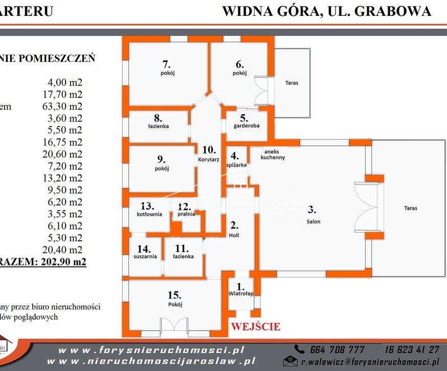 Widokowa działka 21,38 a z rozpoczętą budową domu  Widna Góra, ul. Grabowa