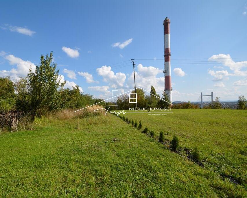 Działka budowlana 10,41 ar  Przemyśl, ul. Astronautów  Widok na panoramę miasta i obwodnicę