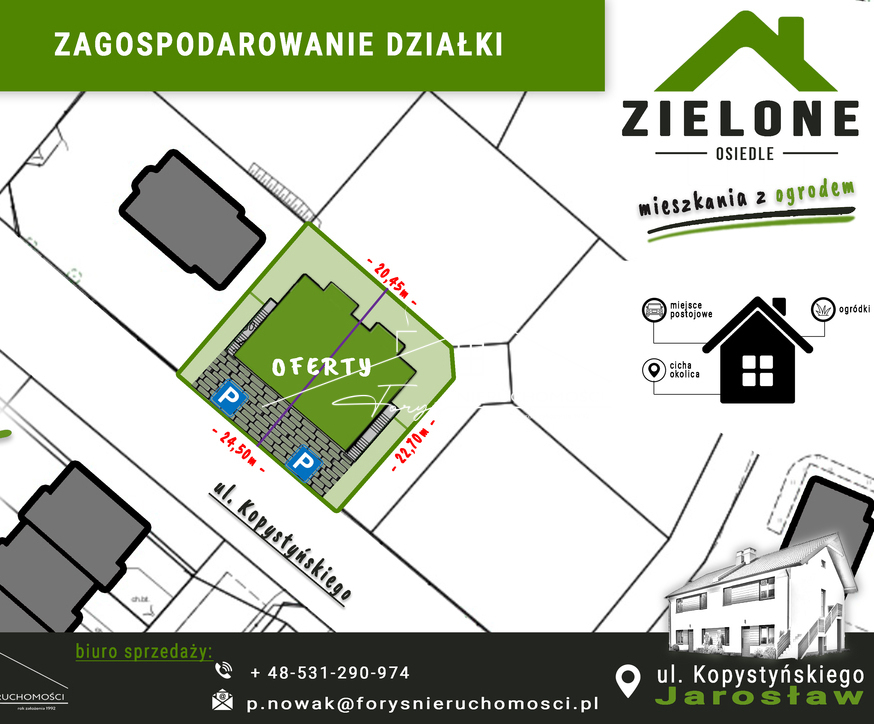 Nowoczesne mieszkania z ogródkiem na kameralnym osiedlu w Jarosławiu  bez prowizji i dodatkowych kosztów