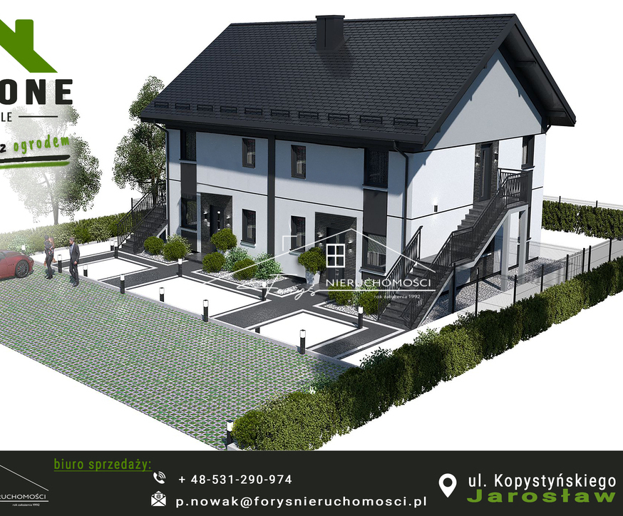 Nowoczesne mieszkania z ogródkiem na kameralnym osiedlu w Jarosławiu  bez prowizji i dodatkowych kosztów