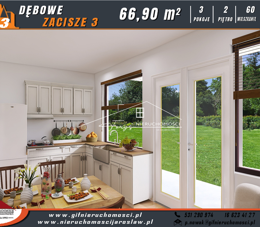 Nowoczesne mieszkania z balkonami w inwestycji Dębowe Zacisze 3  Jarosław, ul. Konfederacka