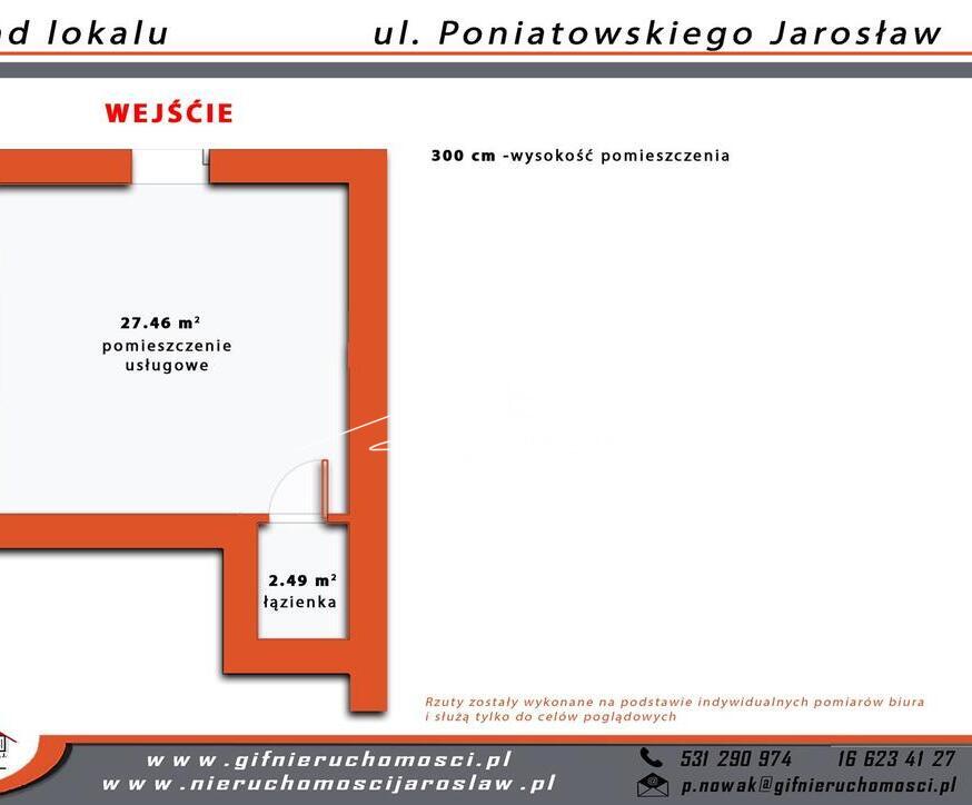 Lokal 30m po remoncie na sprzedaż  świetna lokalizacja w Jarosławiu, ul. Poniatowskiego