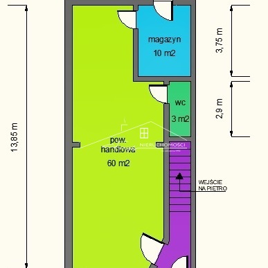 Budynek handlowo-usługowy w centrum Oleszyc  obniżka ceny o 30000zł