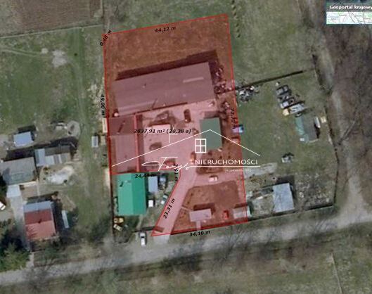 Nieruchomość komercyjna 488m z placem i wiatą  Maćkowice k. Przemyśla, 0,84ha