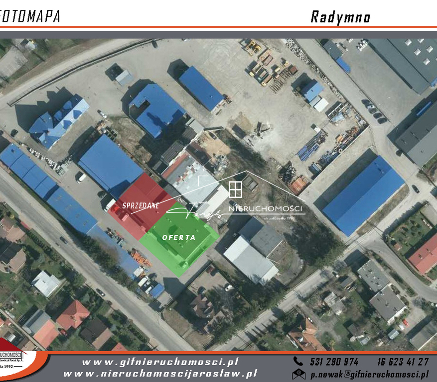 Radymno  nieruchomość przemysłowa 440m z rampą, parkingiem i doskonałym dojazdem do autostrady
