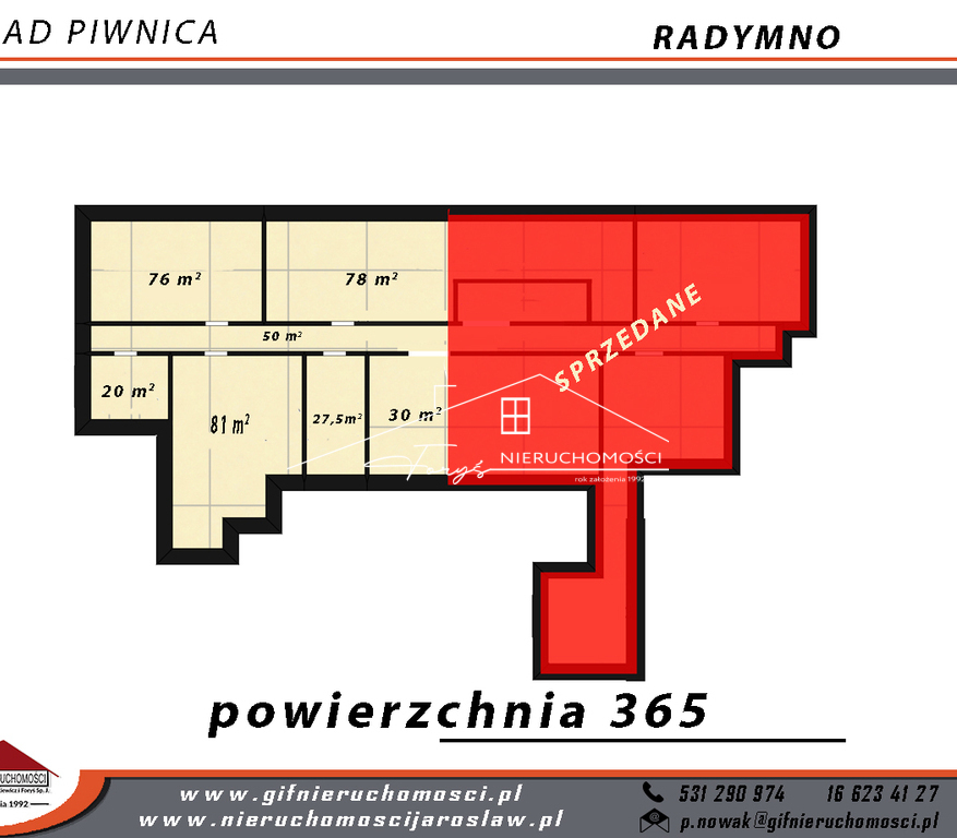 Wszystkie media: prąd, woda, gaz, kanalizacja doprowadzone do budynku.