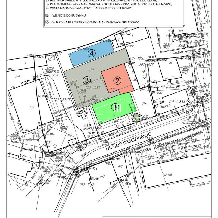 Nieruchomości Przemyśl  biura, plac i wiata do wynajęcia przy ul. Siemiradzkiego